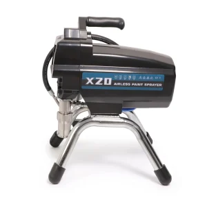 electric airless paint sprayer on metal frame