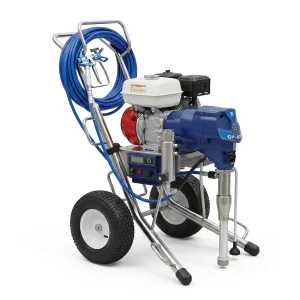 SP6300 petrol airless paint sprayer with Honda GX160 engine and stainless steel frame